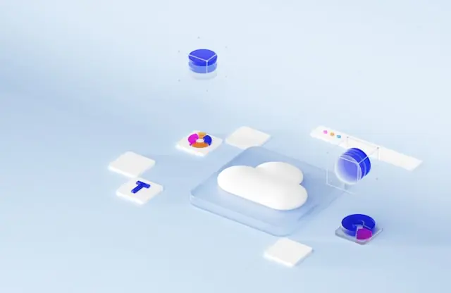 Weiße Cloud-Figur mit schwebenden Datensymbolen und Diagrammen in hellblauer 3D-Grafik als Bezug zum Kursrutsch der Fastly Aktie
