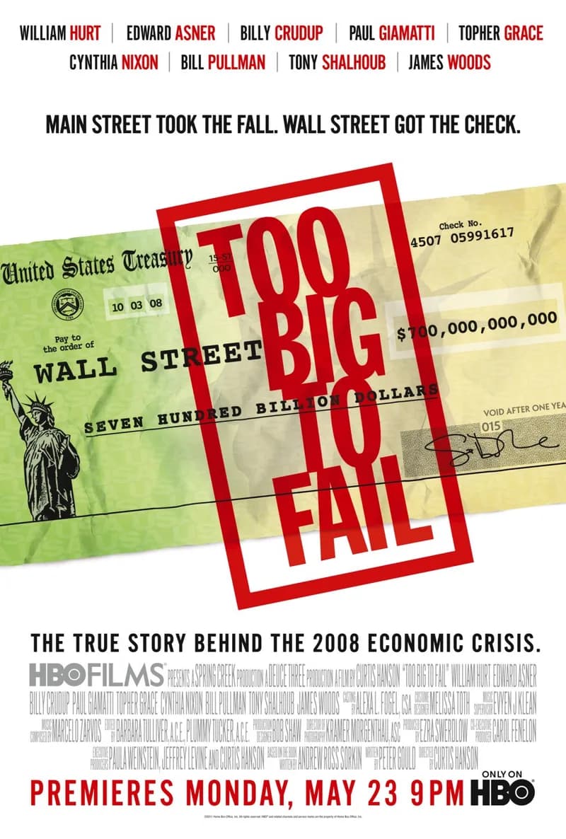 Too Big to Fail, Filmplakat Too Big to Fail, Filmplakat